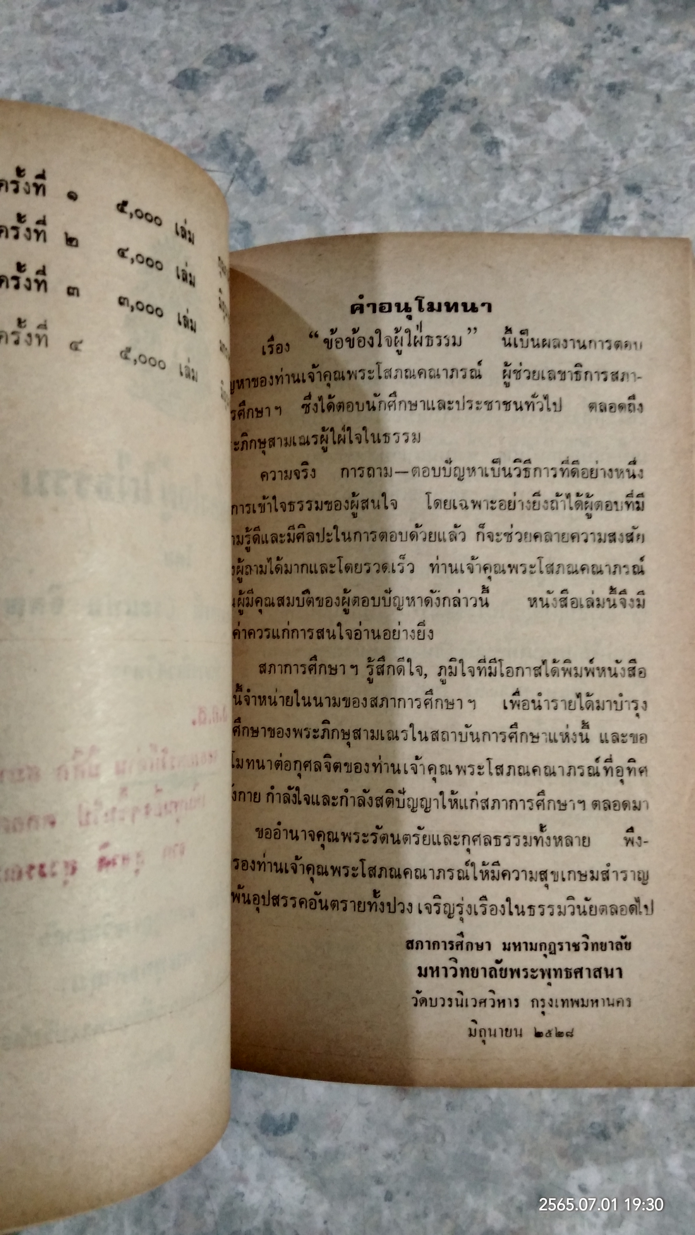 ข้อข้องใจผู้ใฝ่ธรรม / พระโสภณคณาภรณ์ วัดบวรนิเวศวิหาร