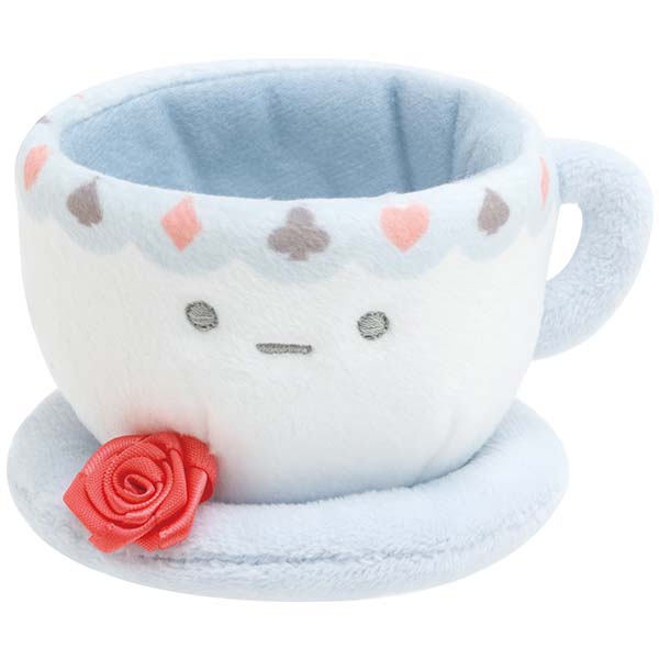 ตุ๊กตาตัวเล็ก Sumikko Gurashi - Sumikko in Wonderland ไซส์ ss แบบถ้วยชา ใส่ตัวเล็กตัวอื่นลงไปเล่นด้วยได้ ขนาด 6.5 x 9.5 x 8.5 ซม.