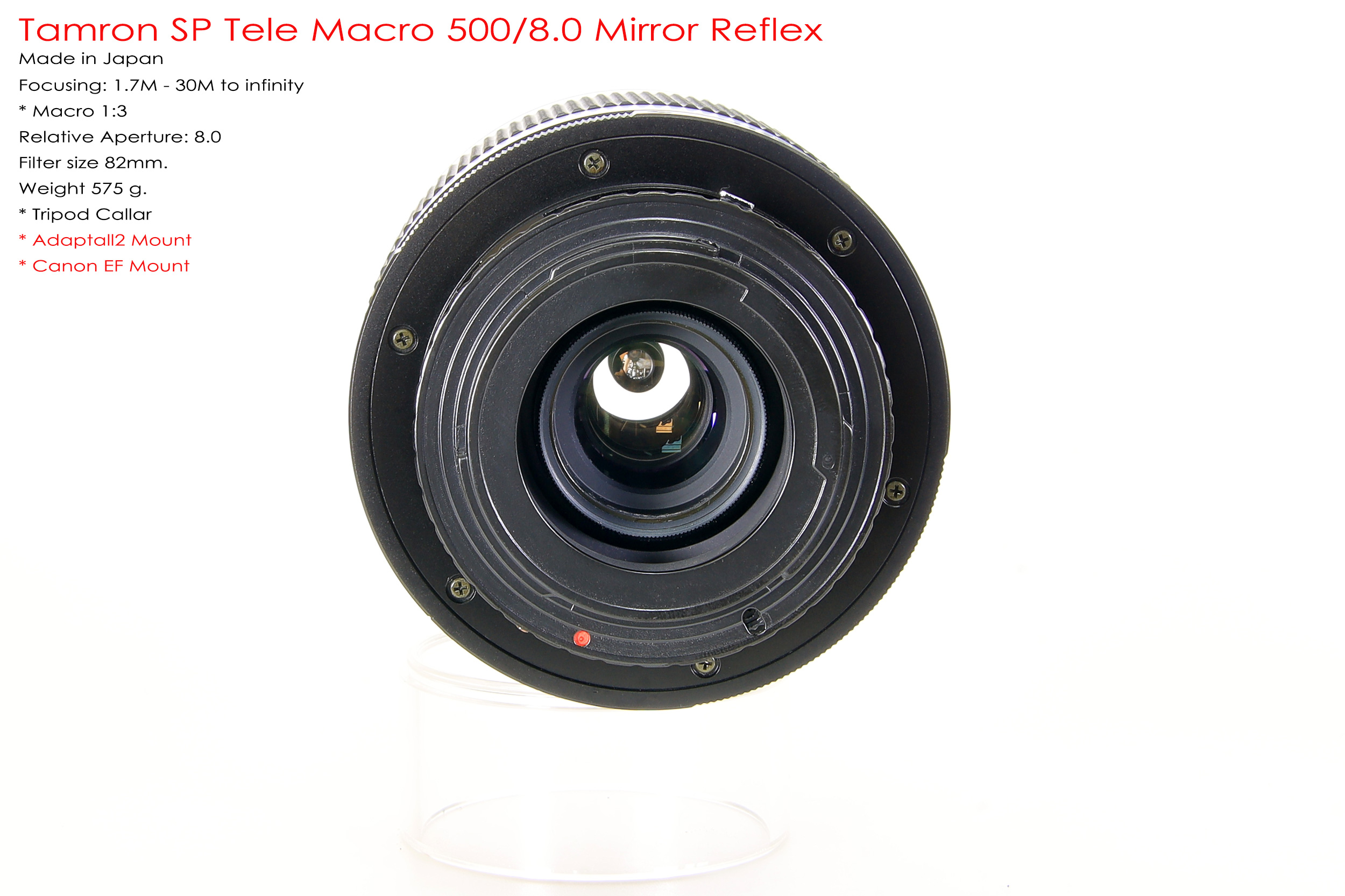 Tamron SP 500/8.0 Mirror Reflex Macro *Canon EF Mount เลนส์ถ่ายไกลสุดๆโบเก้โดนัท