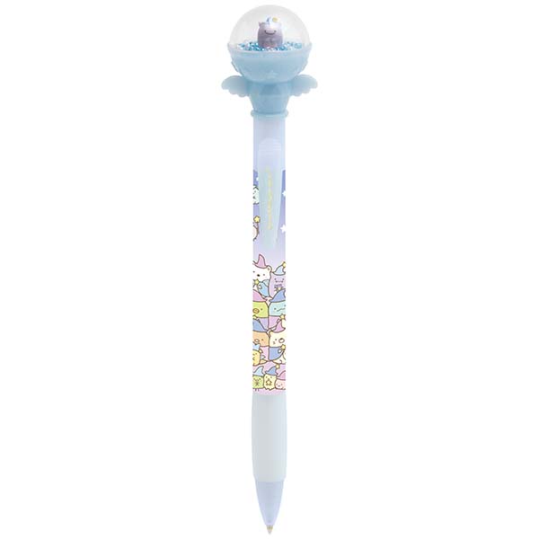 ปากกาลูกลื่น Movie Sumikko Gurashi Blue Moonlit Night Magic (Limited) แบบสีฟ้า ด้านในโดมกลม ๆ ข้างบนมีลูกปัด น่ารักมาก หมึกดำ หัว 0.7