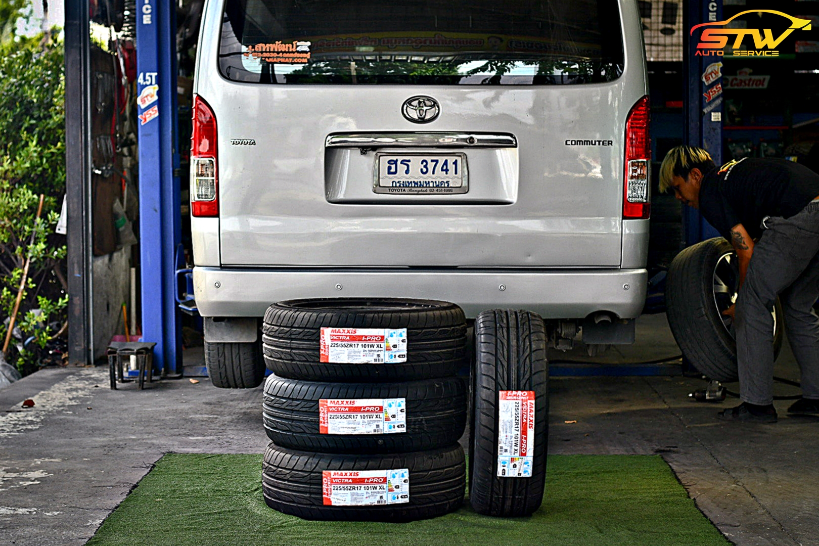 ยาง MAXXIS I-PRO 225/55R18 101W ติดตั้งใส่ TOYOTA COMMUTER