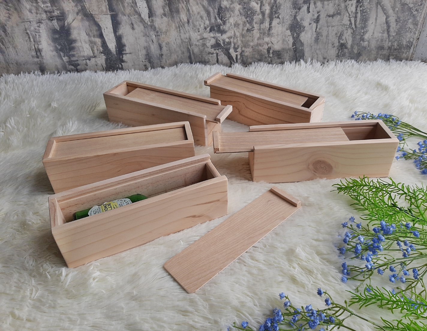 กล่องไม้ใส่เหล้าขวดเล็ก