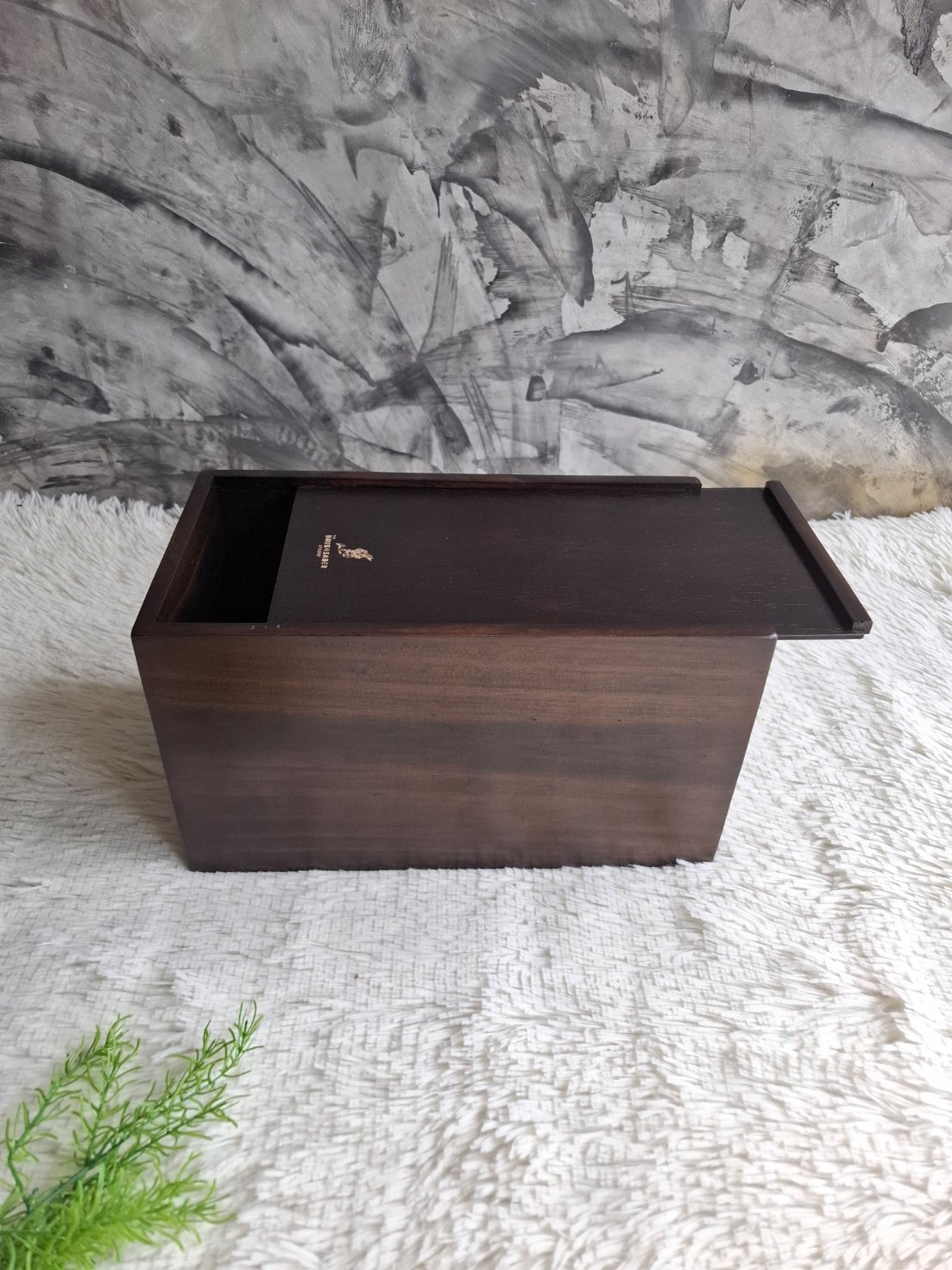 งานกล่องไม้ฝาสไลด์