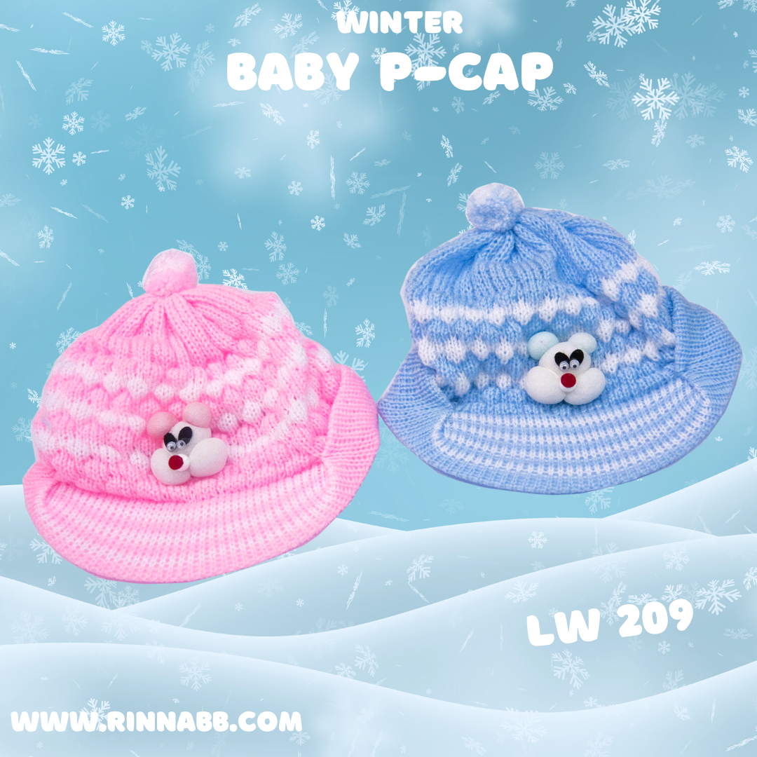 LW 209 ,Knitted P-Cap , หมวกปีก ไหมพรม