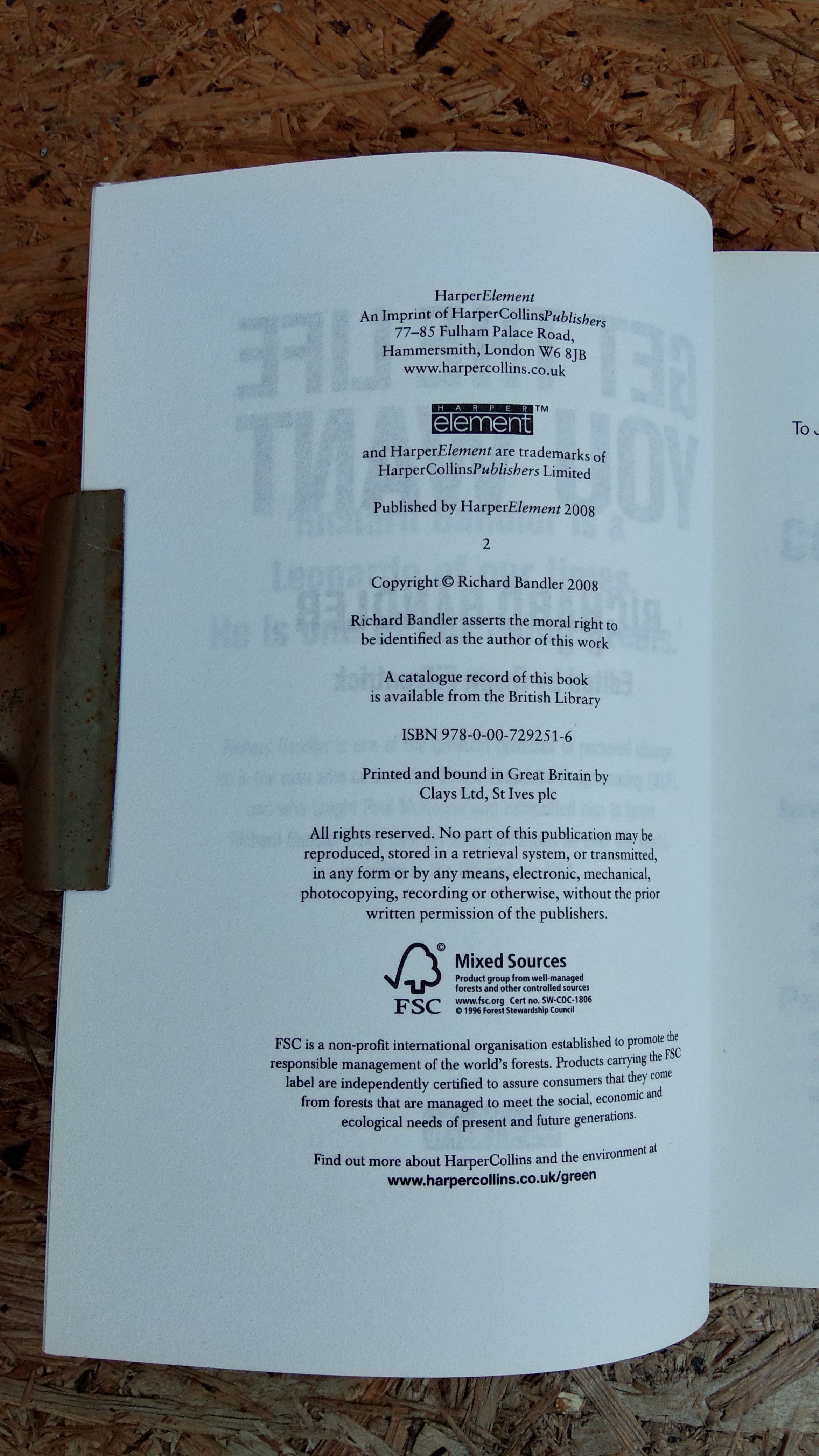 GET THE LIFE YOU WANT / RICHARD BANDLER