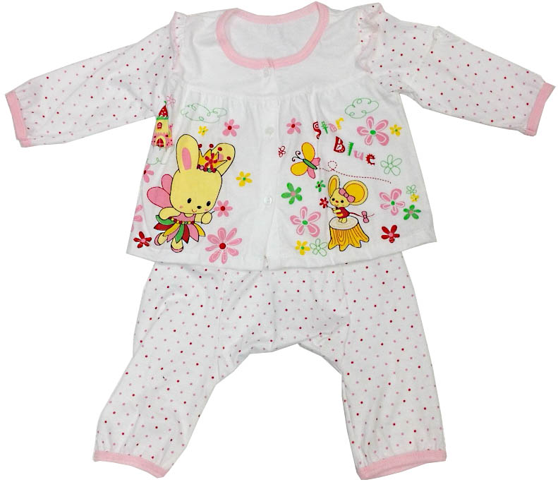 Pyjamas Set for girl 3-6 month, 100% cotton