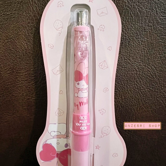 ดินสอกดเขย่าไส้ Dr.Grip PlayBorder ลาย My Melody สีชมพู ตรงที่จับสามารถถอดสลับสีกันได้