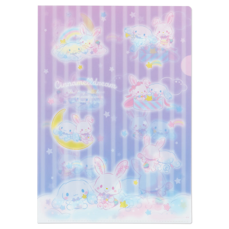 Set แฟ้ม A4 Cinnamelldream จาก Sanrio (Limited) เป็นการรวมกันของ Cinnamoroll x Wish Me Mell มี 2 แฟ้มในเซ็ต