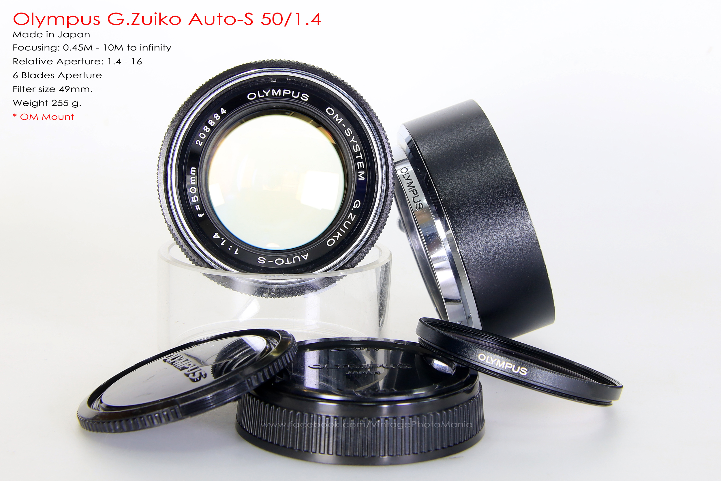 Olympus G.Zuiko Auto-S 50/1.4 *OM Mount เลนส์ไวแสงละลายฉากหลังสวย