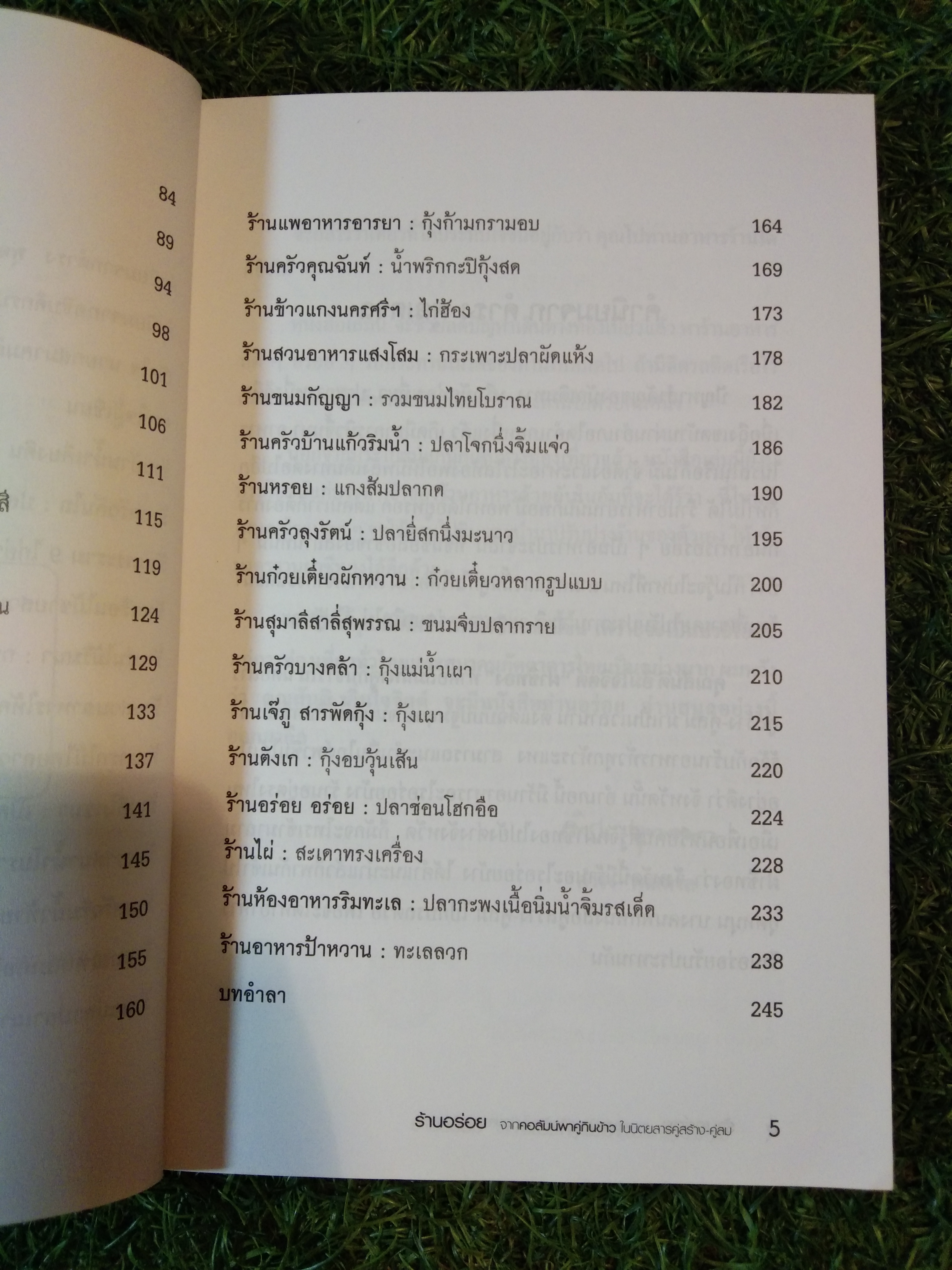 ร้านอร่อย จากคอลัมน์พาคู่กินข้าว ในนิตยสาร คู่สร้าง-คู่สม / ฝาชีทอง