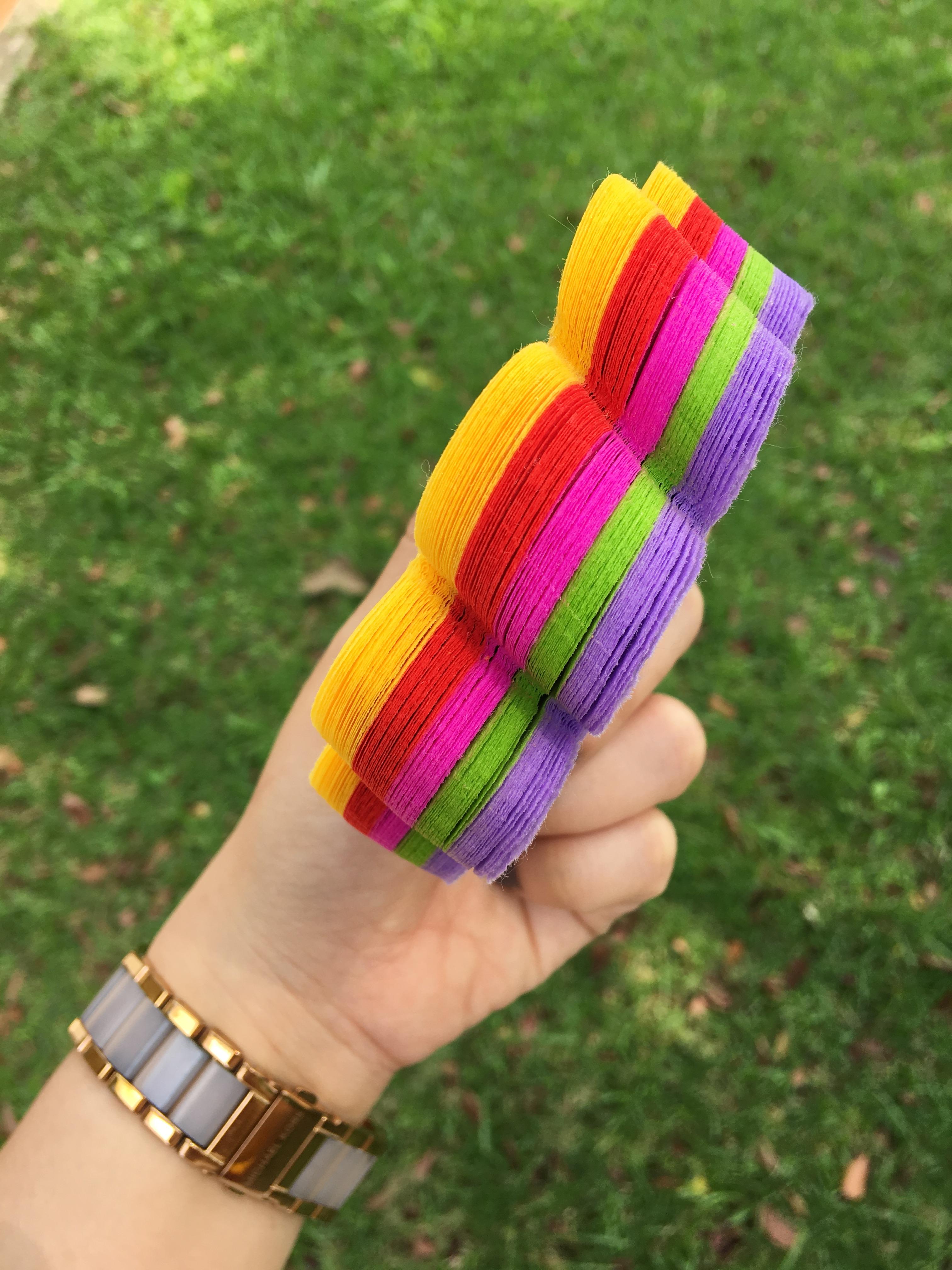 กระดาษสาห่อเหรียญ คละสีพื้น ขอบแบบที่ 1