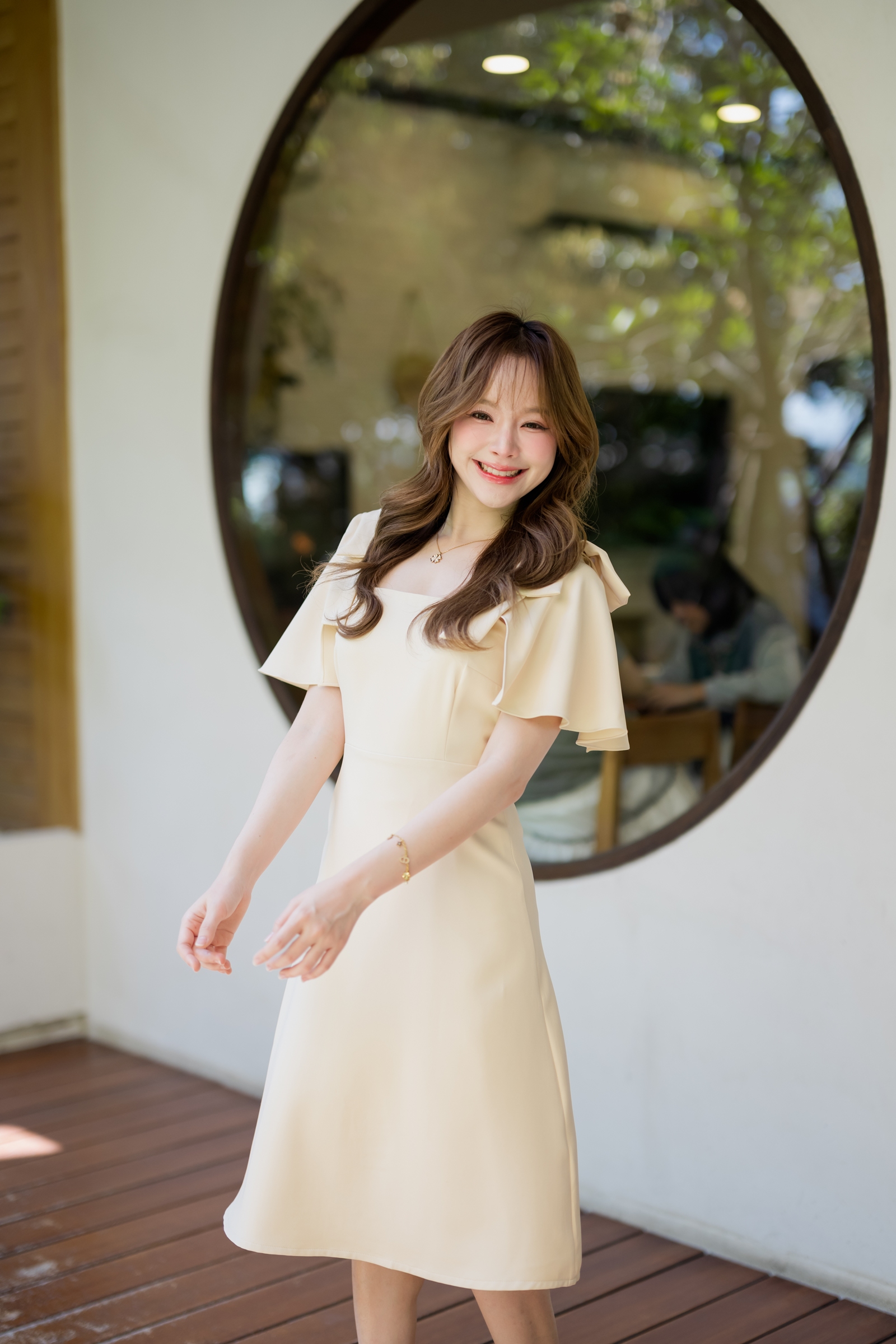 Bellette Bow Shoulder Dress