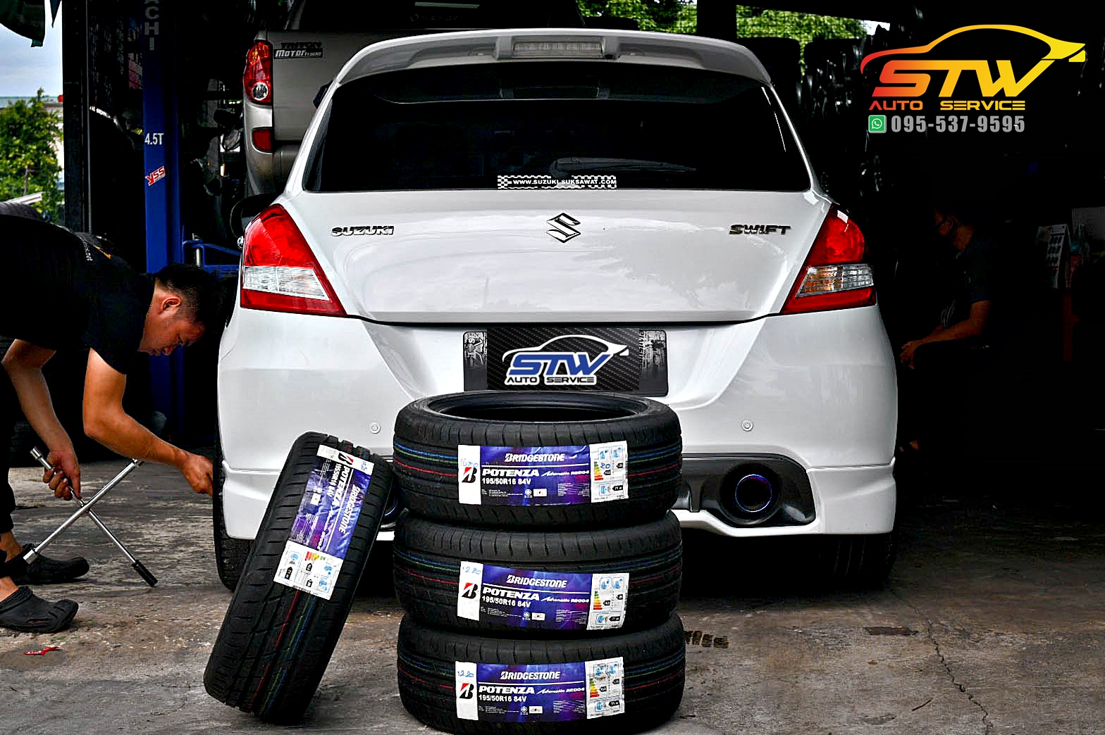 ยางใหม่ BRIDGESTONE POTENZA RE004 195/50R16 84V