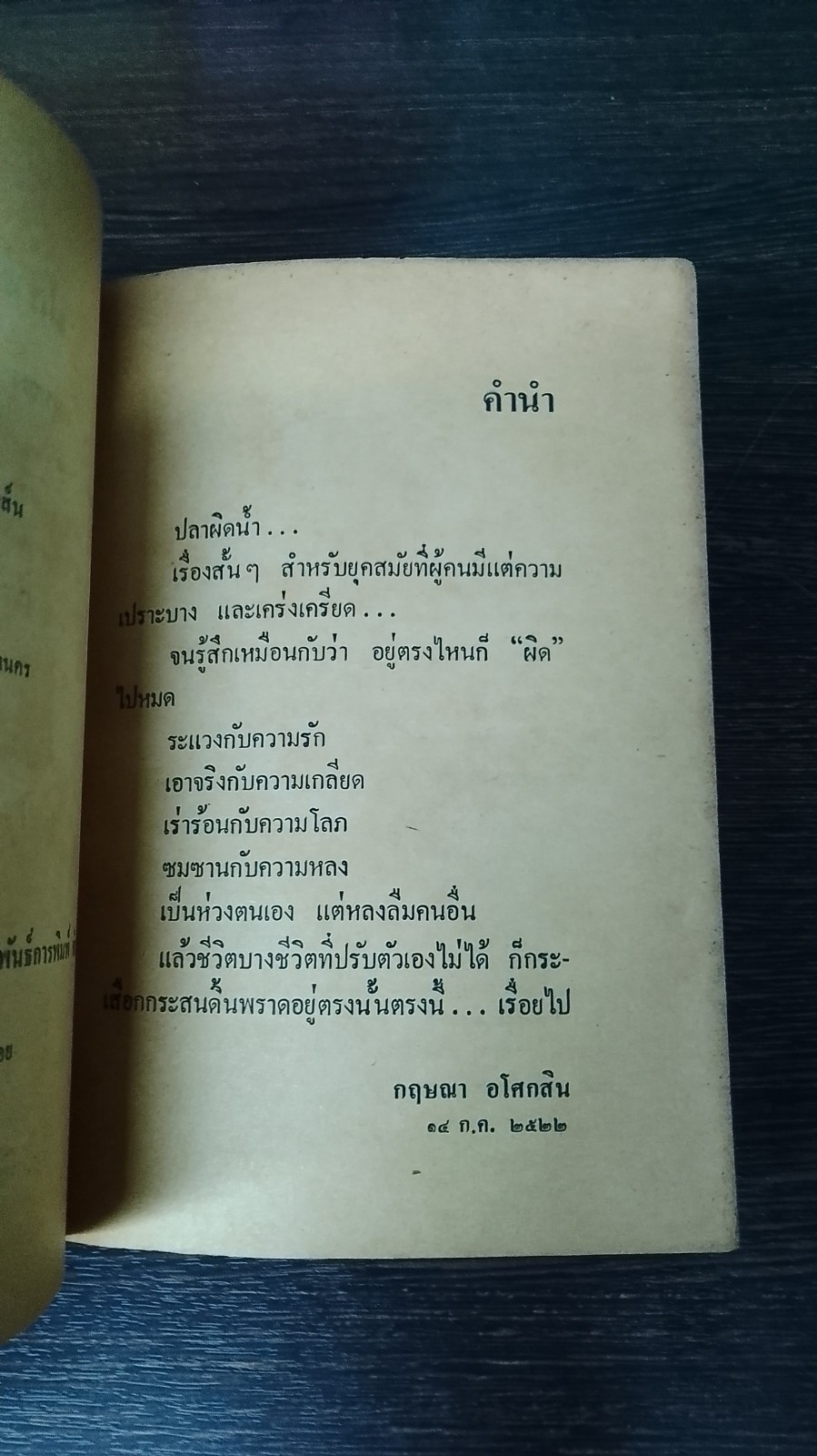 ปลาผิดน้ำ / กฤษณา อโศกสิน