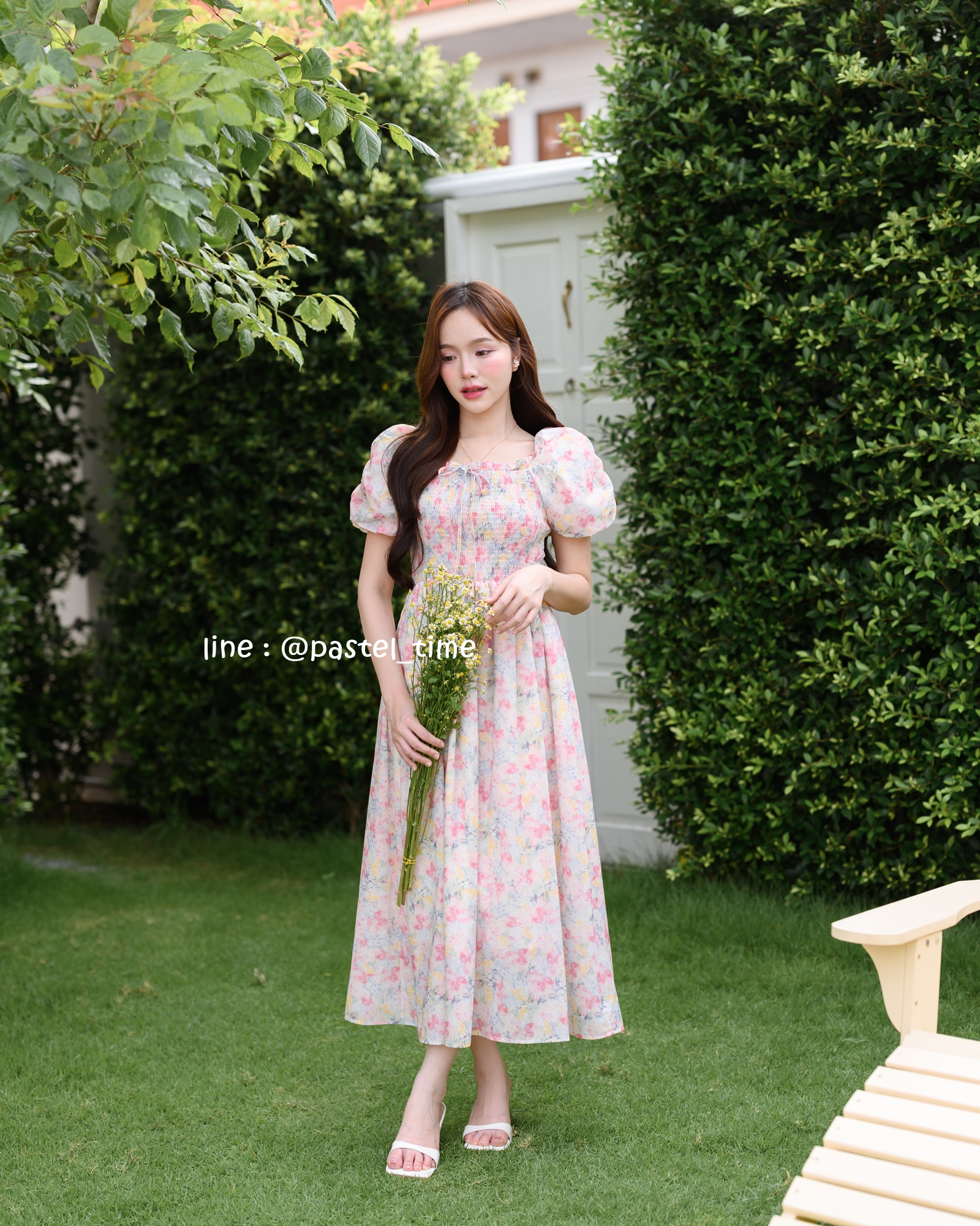 Fiore Smock Midi Dress