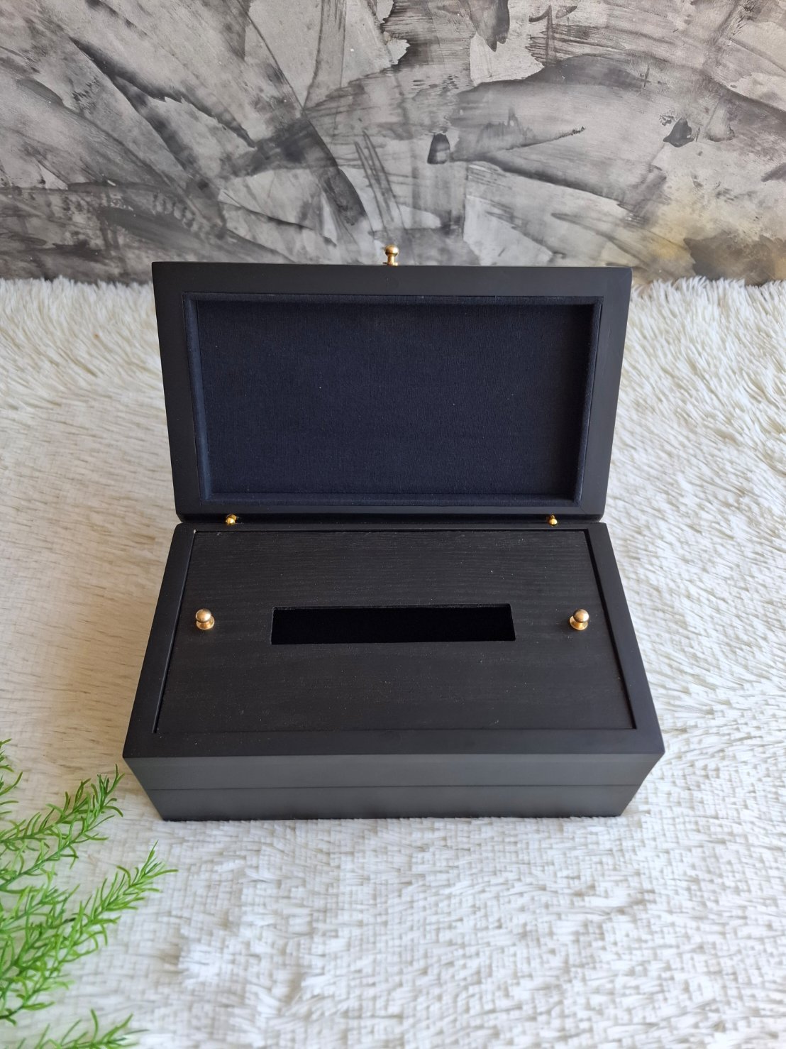 กล่องไม้ใส่ทิชชู