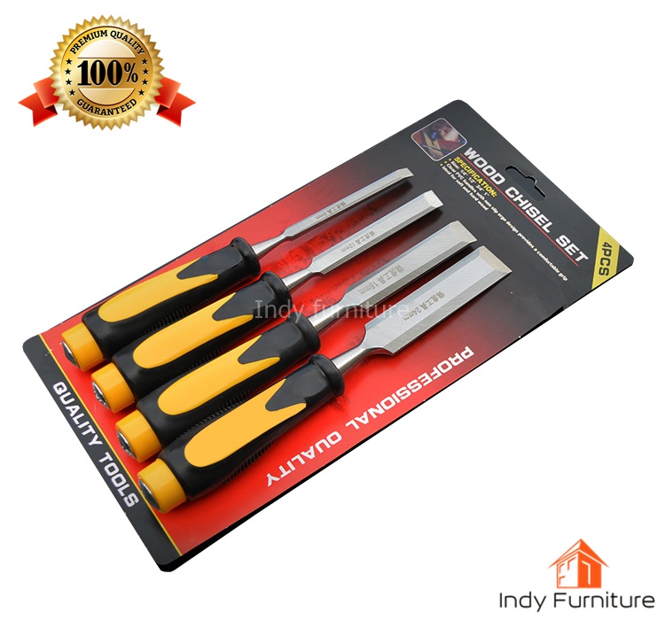 ชุดสิ่ว ขนาด 6-12-18-24 mm. (Wood Chisel Set ) 4 ชิ้น