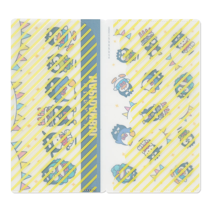 เซ็ตแฟ้ม Happy Birthday Badtz-Maru x Hapidanbui เป็นแฟ้ม A4 กับแฟ้ม Ticket Holder (เอาไปใส่หน้ากากอนามัยได้ค่ะ)