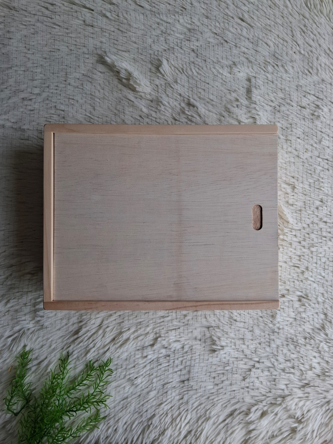 กล่องไม้สนแบบฝาสไลด์