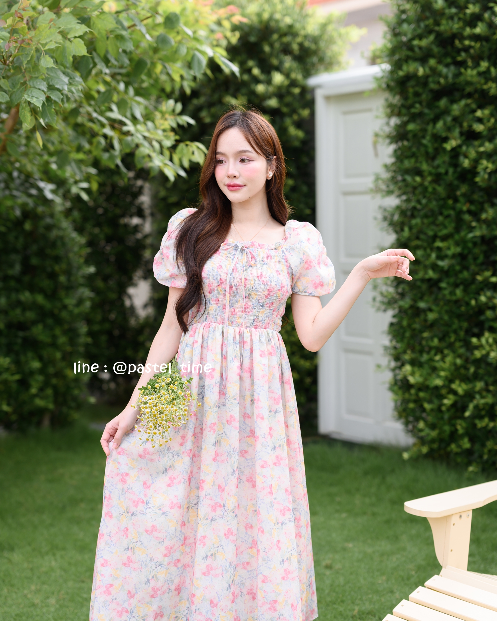 Fiore Smock Midi Dress