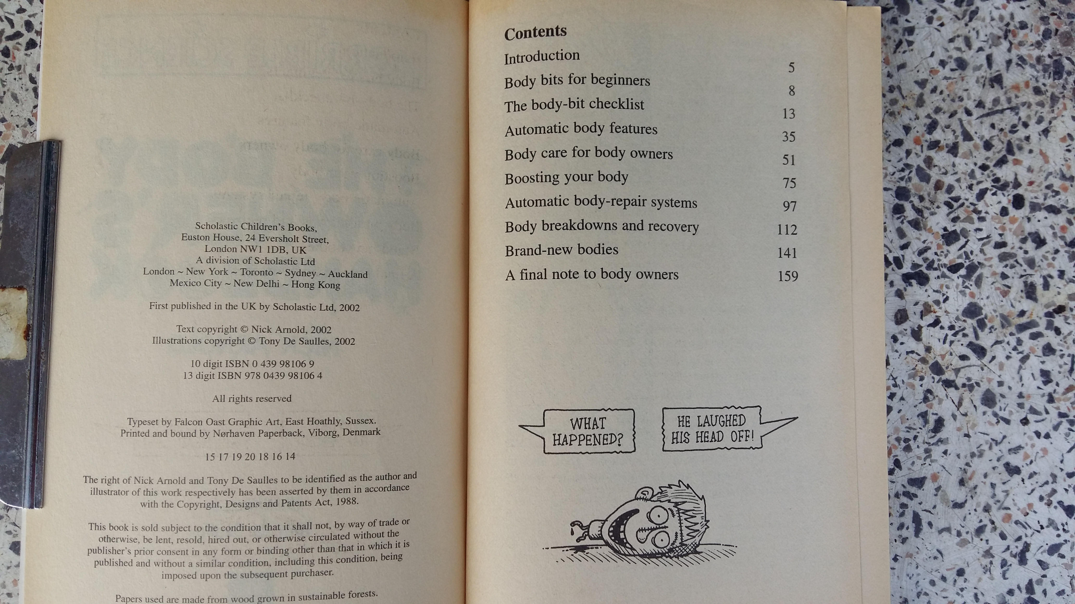 THE BODY OWNER S HANDBOOK / Nick Arnold