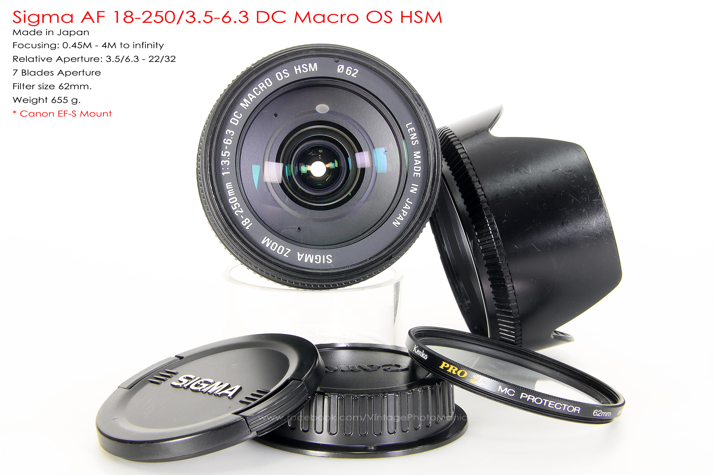 Sigma AF 18-250/3.5-6.3 DC OS HSM *Canon EF-S Mount เลนส์อเนกประสงค์ตัวเล็กซูมได้ 14 เท่ามีกันสั่น