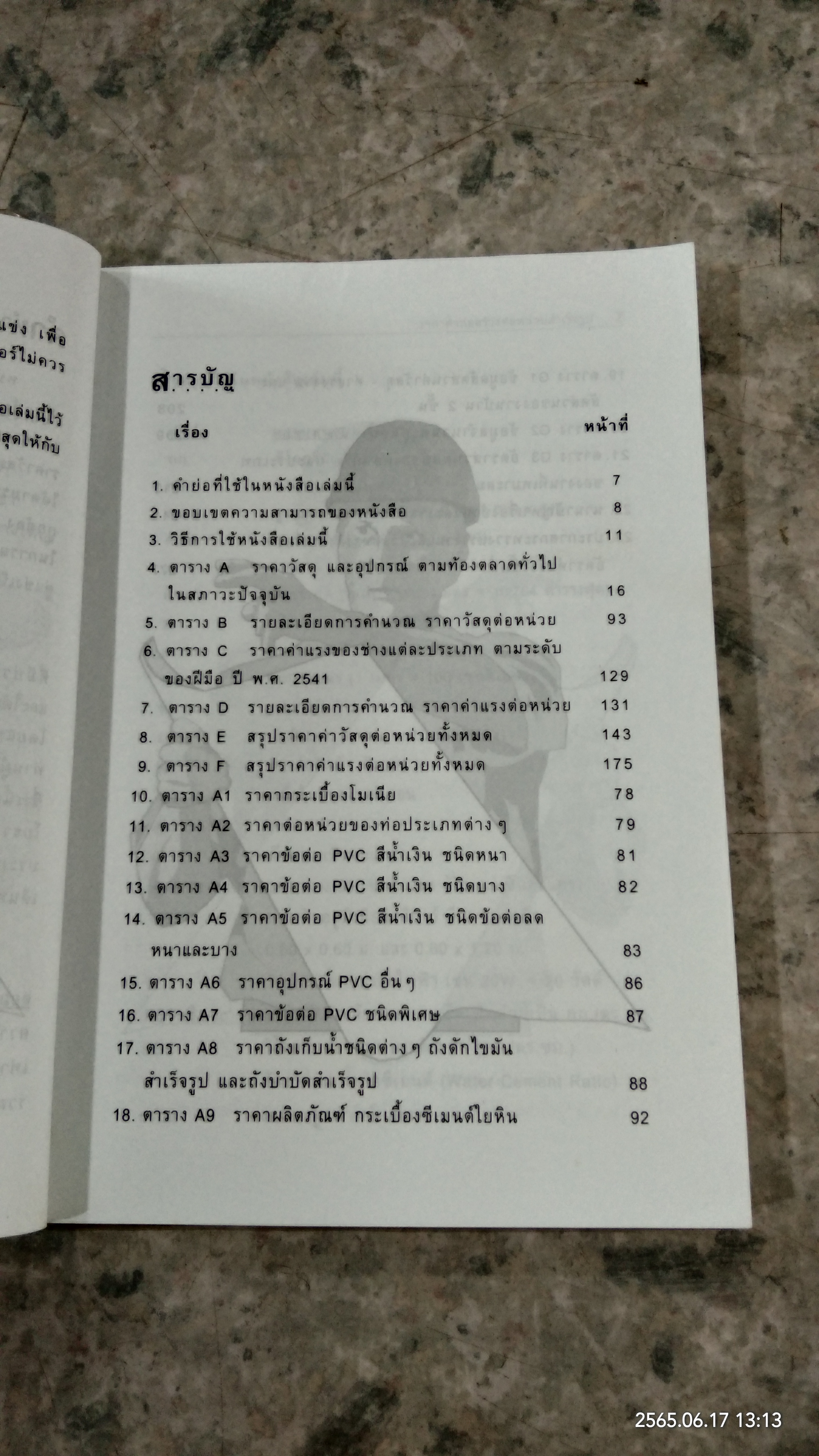 ราคาค่าก่อสร้างต่อหน่วยสำเร็จรูป ประเภท ปรับราคาตามสภาวะตลาดได้