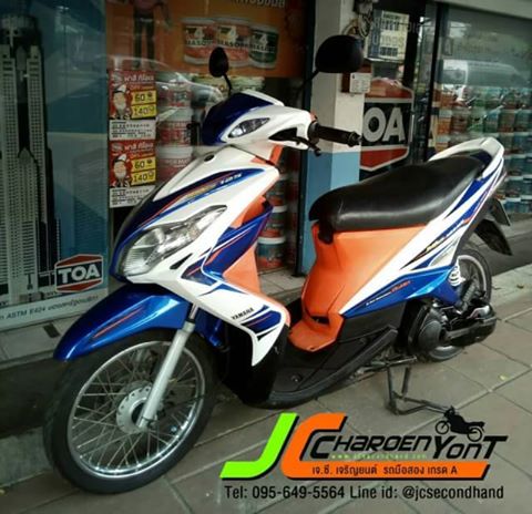 รถบ้านเดิมๆดีๆ สีสดใส น่าใช้งาน YAMAHA MIO 125 MX จดทะเบียนปี 55 เป็นรถลูกค้าเก่าของเราเอง เครื่องดีเดิมๆ