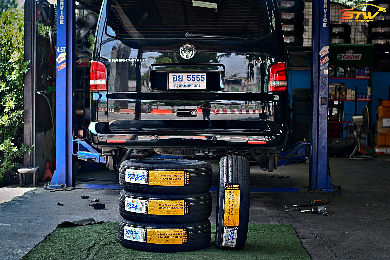 ยาง CONTINENTAL UltraContact UC6 SUV 215/65R16 98H ติดตั้งใส่ VOLKSWAGEN Transporter