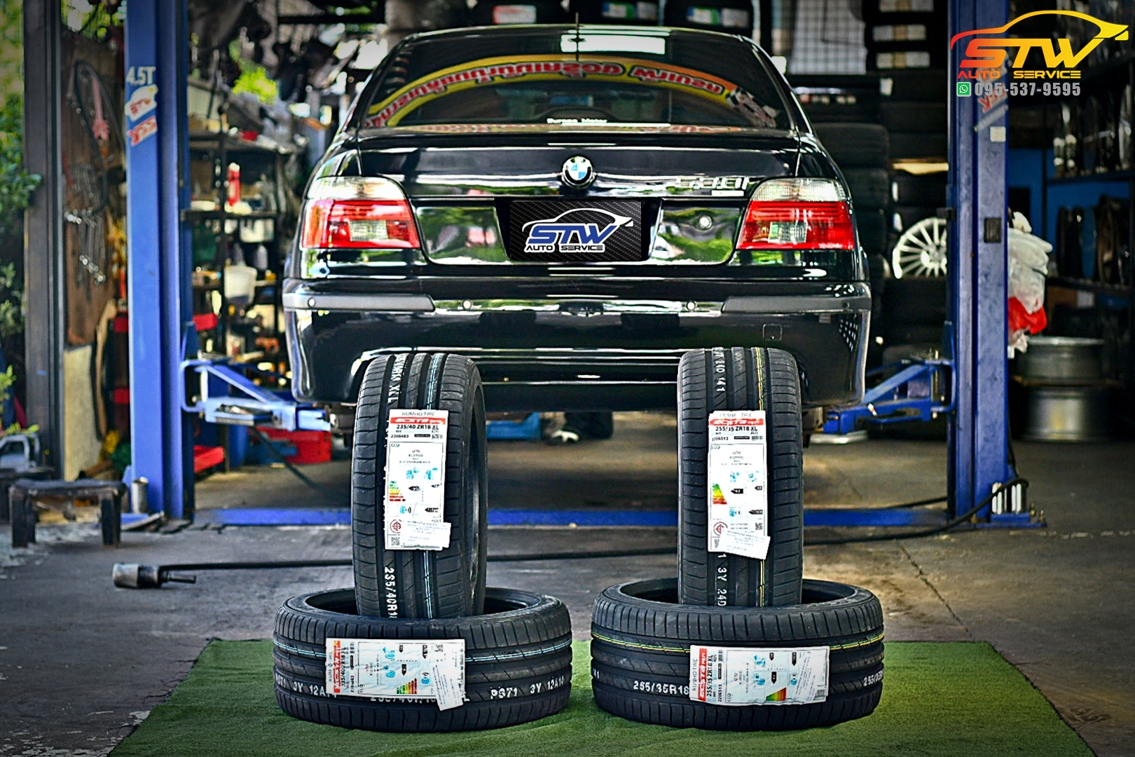 เปลี่ยนยาง BMW Series 5 530i KUMHO PS71 F: 235/40R18 R: 255/35R18