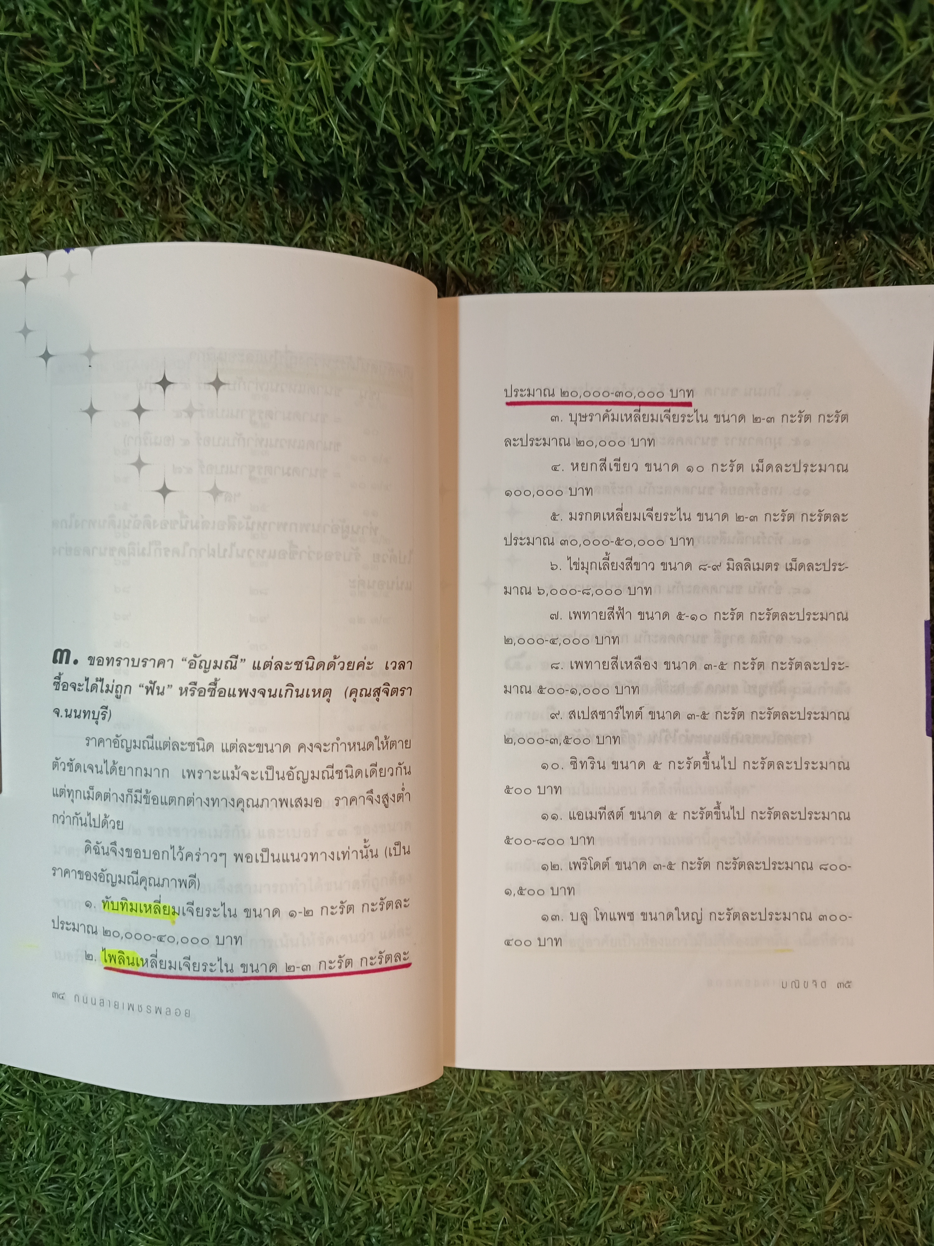 ถนนสาย เพชรพลอย (หนังสือมีรอยขีดเส้นใต้ตามรูปภาพที่ถ่ายครับ) / มณิขจิต