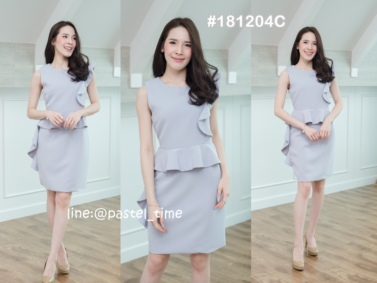 Catia Dress – สีเทา