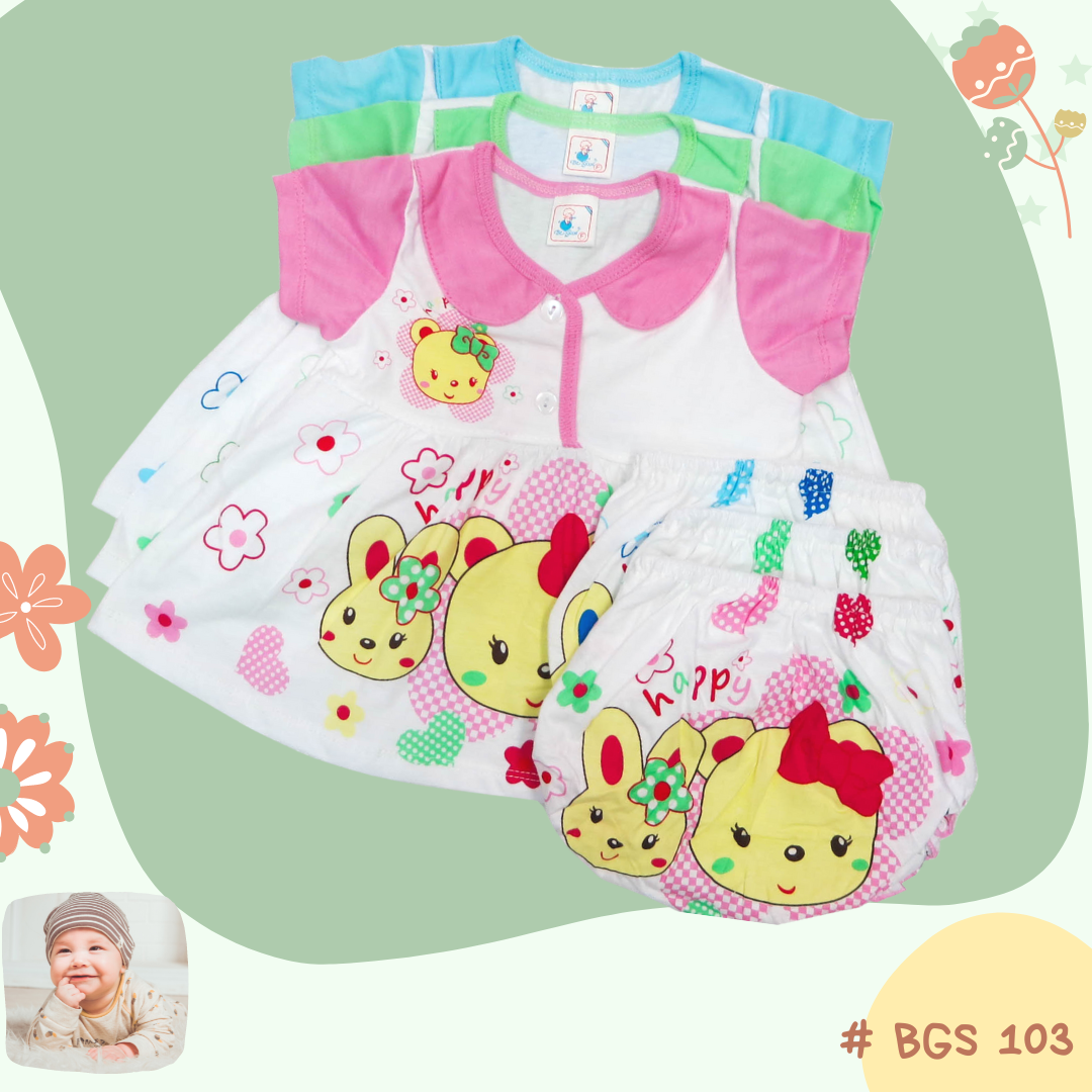 Baby Dress set ชุดกระโปรง 100% cotton