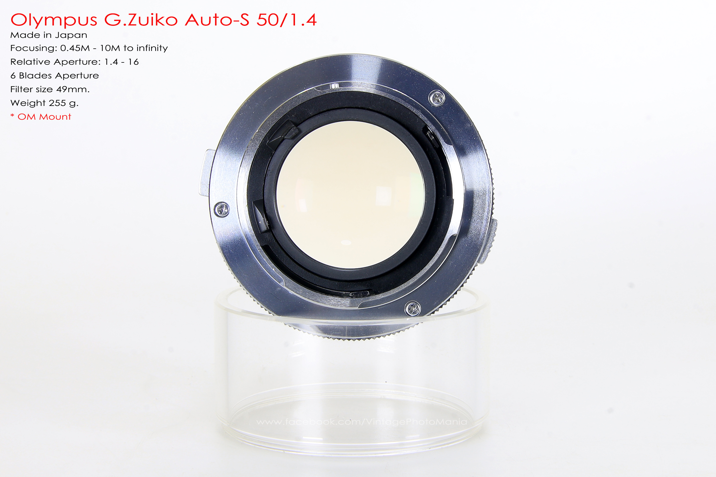 Olympus G.Zuiko Auto-S 50/1.4 *OM Mount เลนส์ไวแสงละลายฉากหลังสวย
