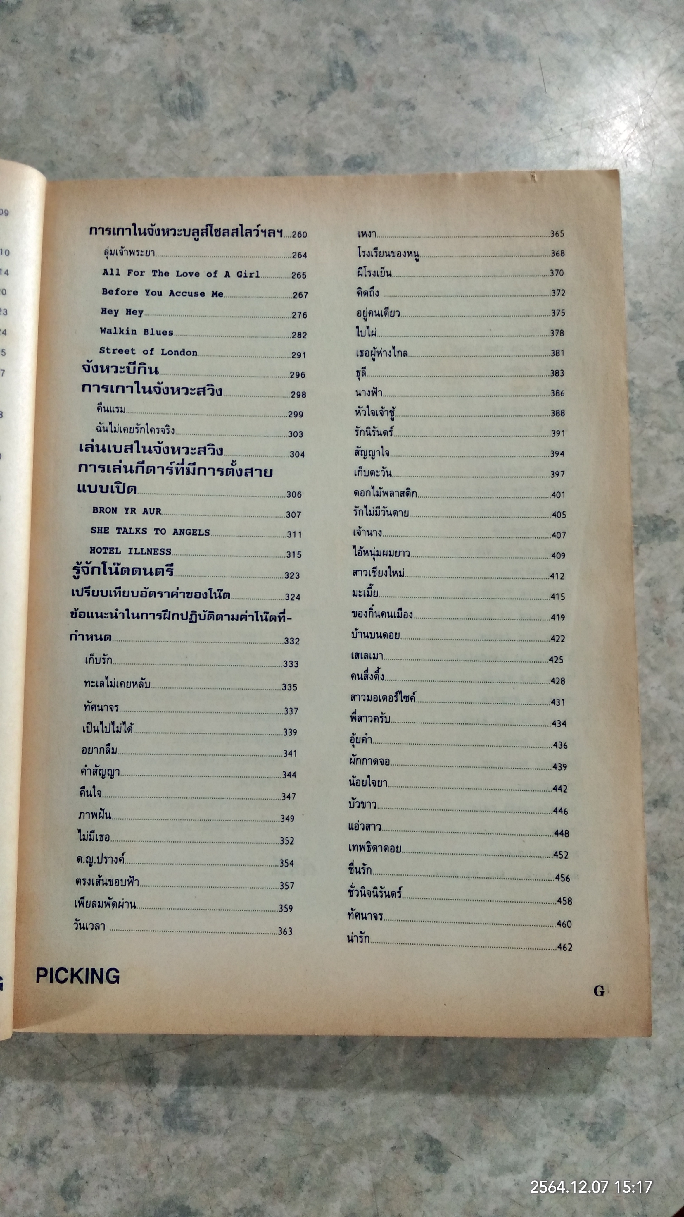 PICKING คู่มือ การเกากีต้าร์ / ช.เดชอุดม