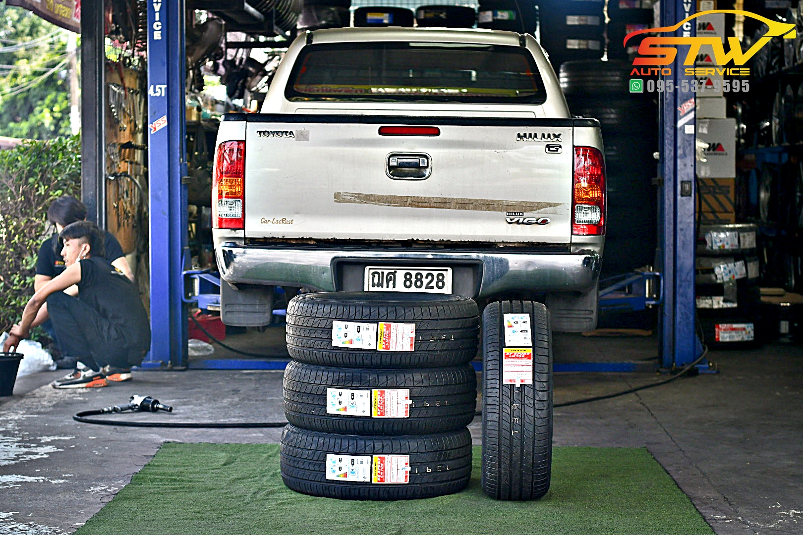เปลี่ยนยาง TOYOTA VIGO CHAMP DUNLOP SP SPORT LM705 225/55R17 101W