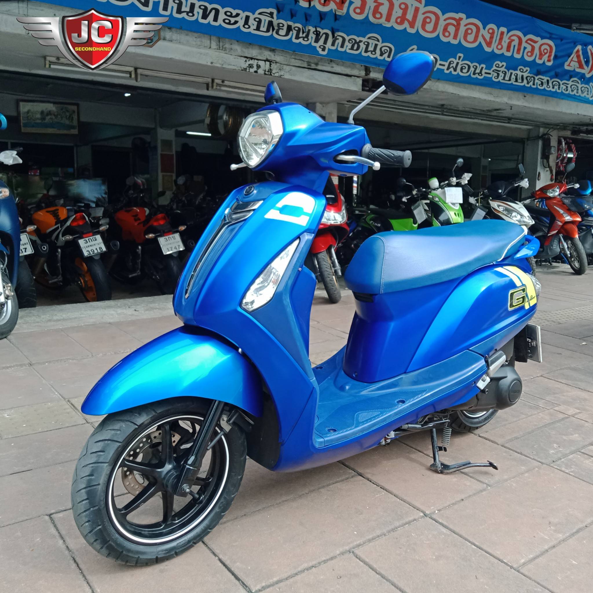 ''ออโต้ รถบ้านน่าใช้ เข้าใหม่จ้า'' YAMAHA GRAND FILANO จดทะเบียนปี60 เครื่องเดิม ขี่ดี ชุดสีแท้ มีรอยตามการใช้งาน