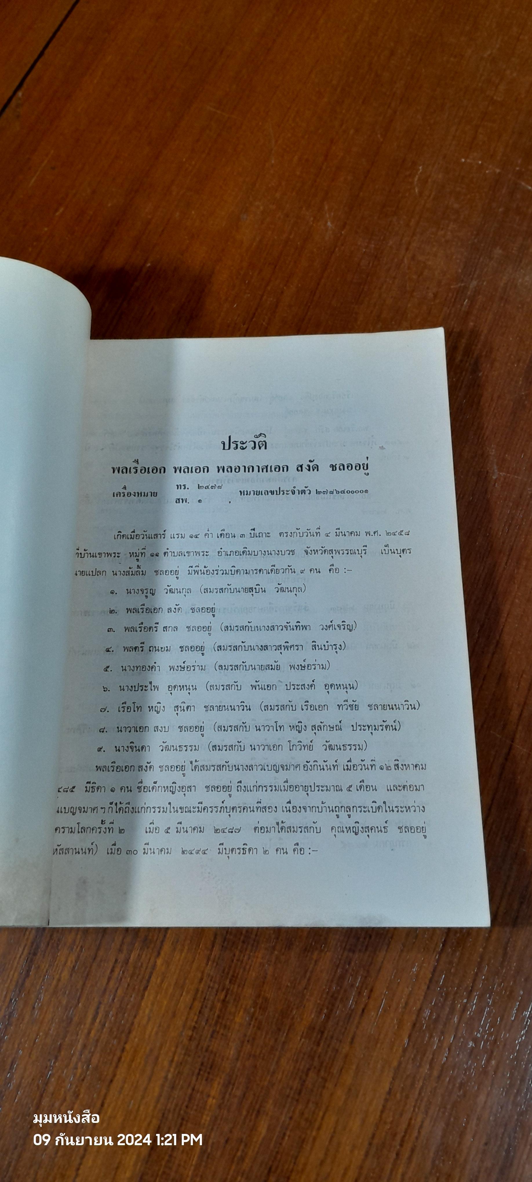 อนุสรณ์ในงานพระราชทานฝังศพ พลเรือเอก สงัด ชลออยู่