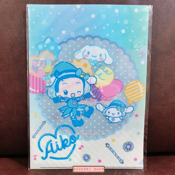 แฟ้ม A4 Sanrio x Ojamajo Doremi (Limited) แม่มดน้อยโดเรมี แบบ Cinnamoroll x Aiko สีฟ้า