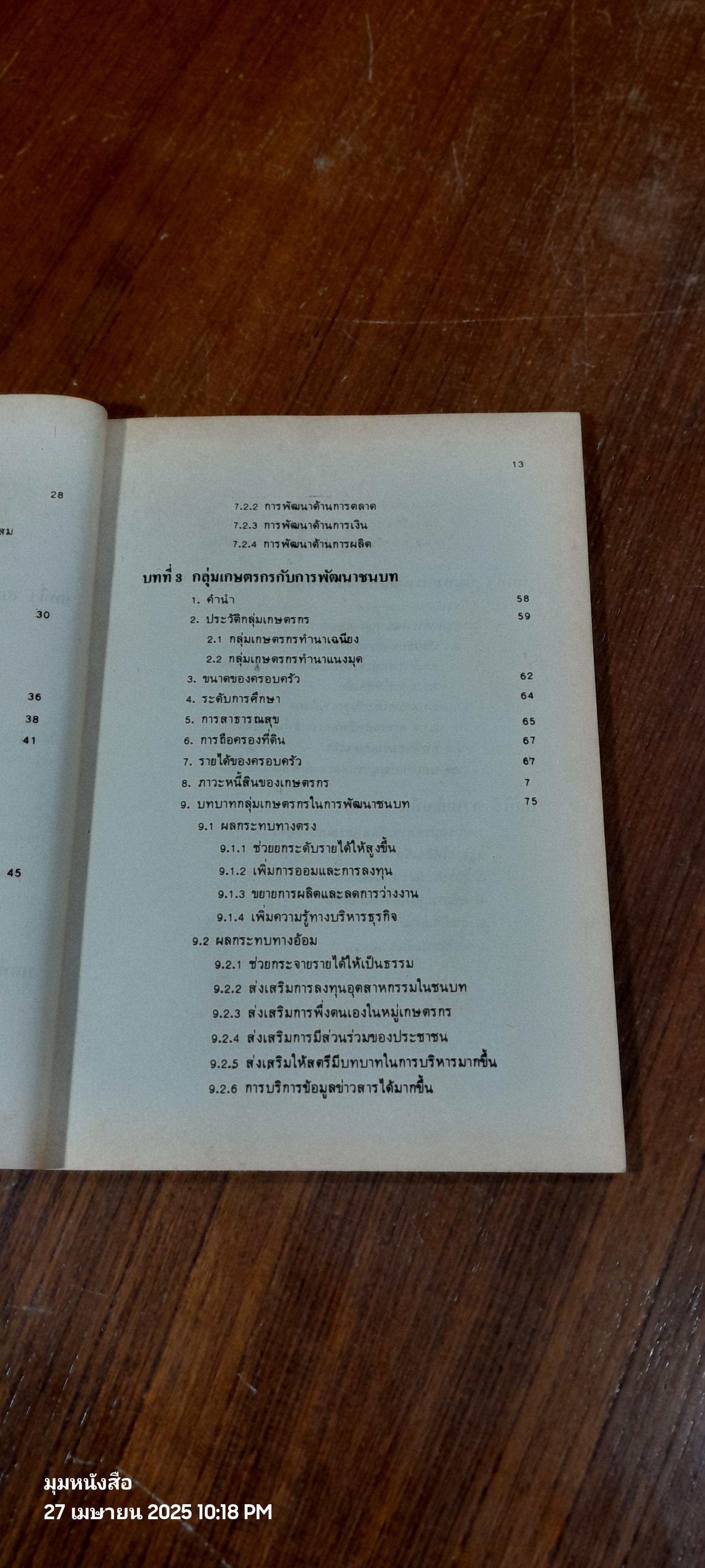 กลุ่มเกษตรกรกับการพัฒนาชนบท / ศิริ ผาสุก