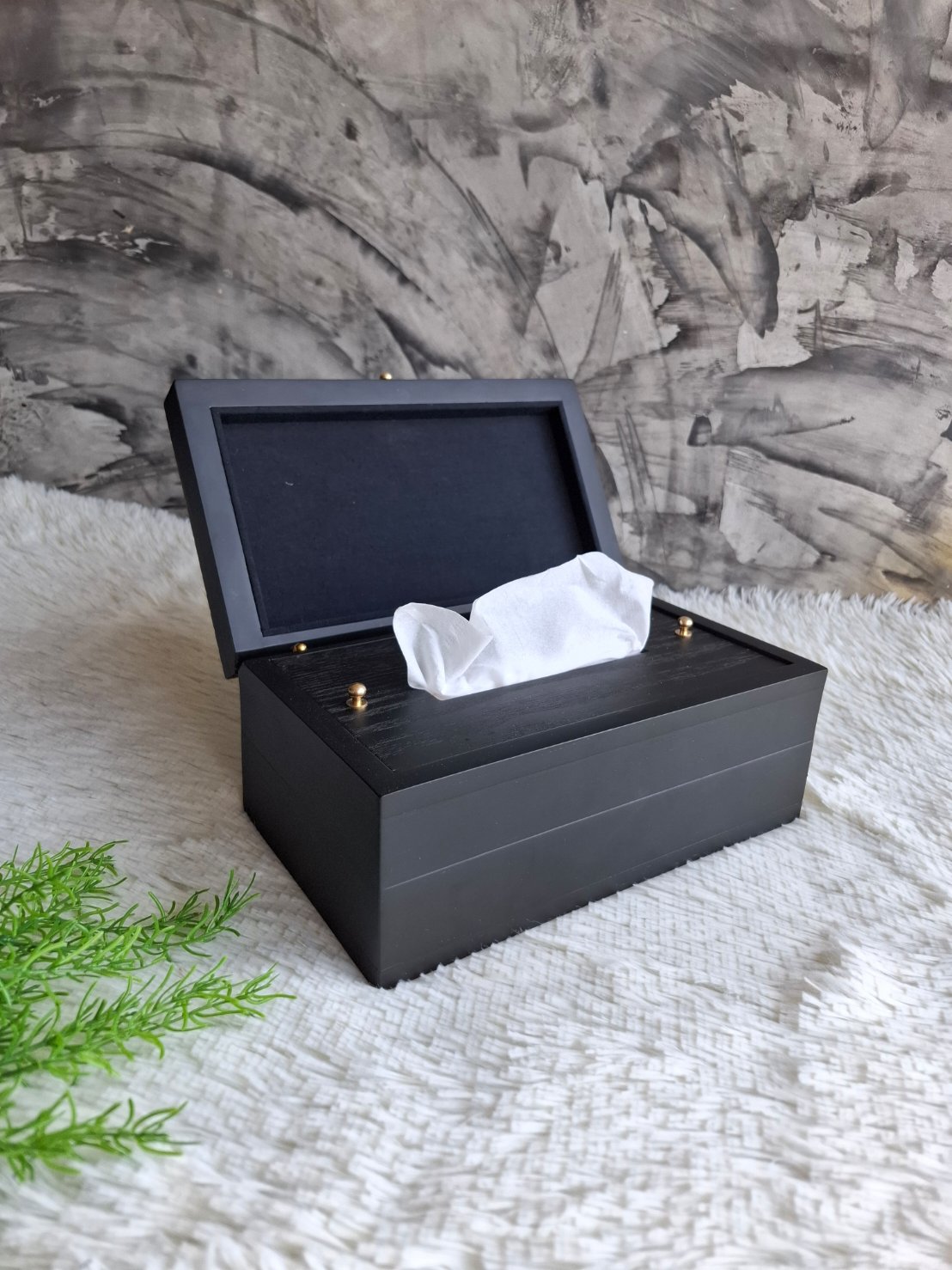 กล่องไม้ใส่ทิชชู