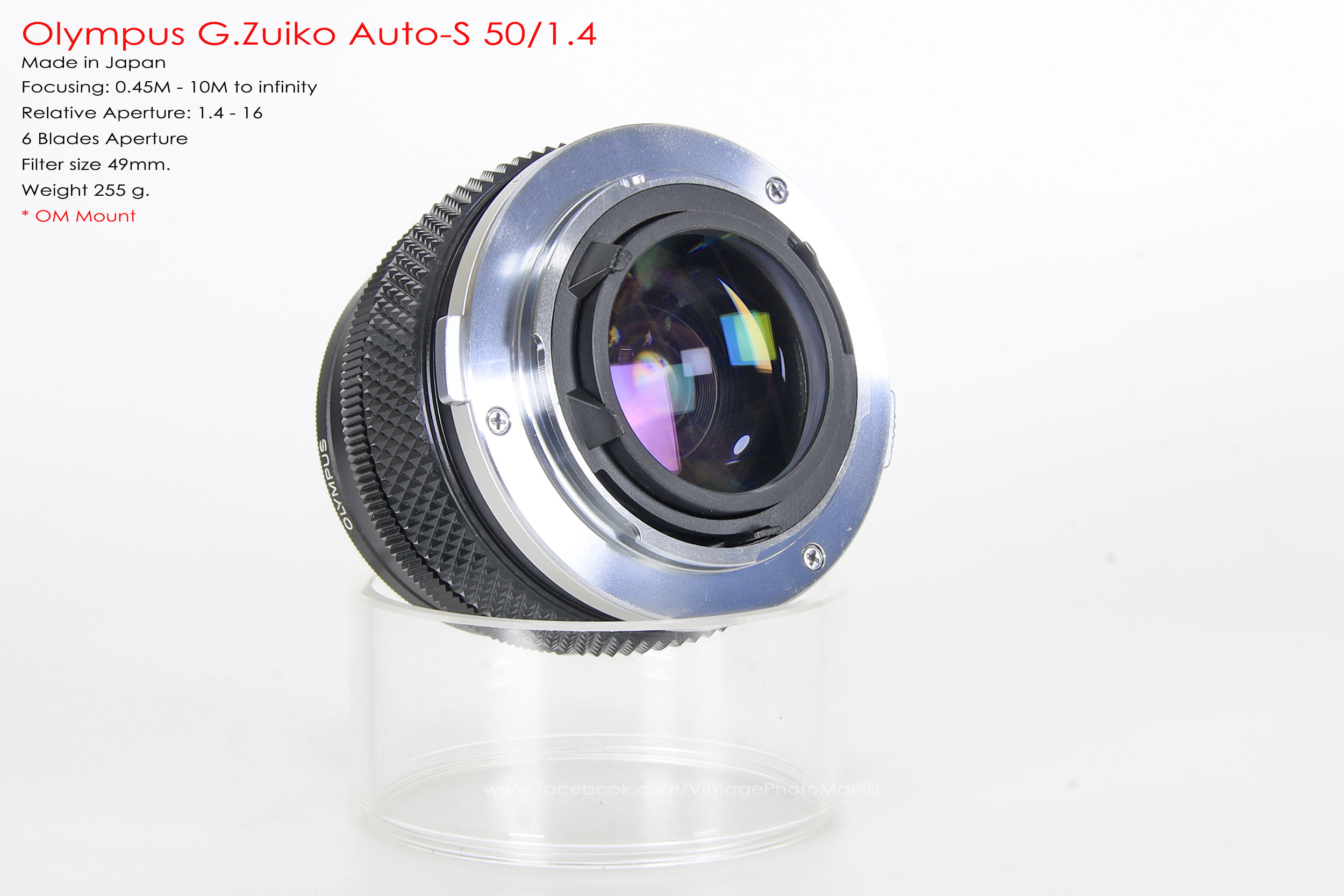 Olympus G.Zuiko Auto-S 50/1.4 *OM Mount เลนส์ไวแสงละลายฉากหลังสวย