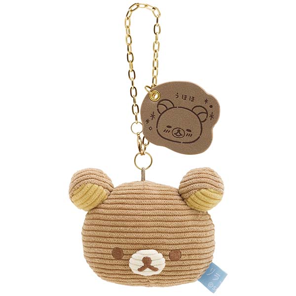 พวงกุญแจตุ๊กตา Rilakkuma Close to you มาพร้อมป้ายหนัง มีโซ่ห้อยกระเป๋า มี 4 แบบให้เลือก
