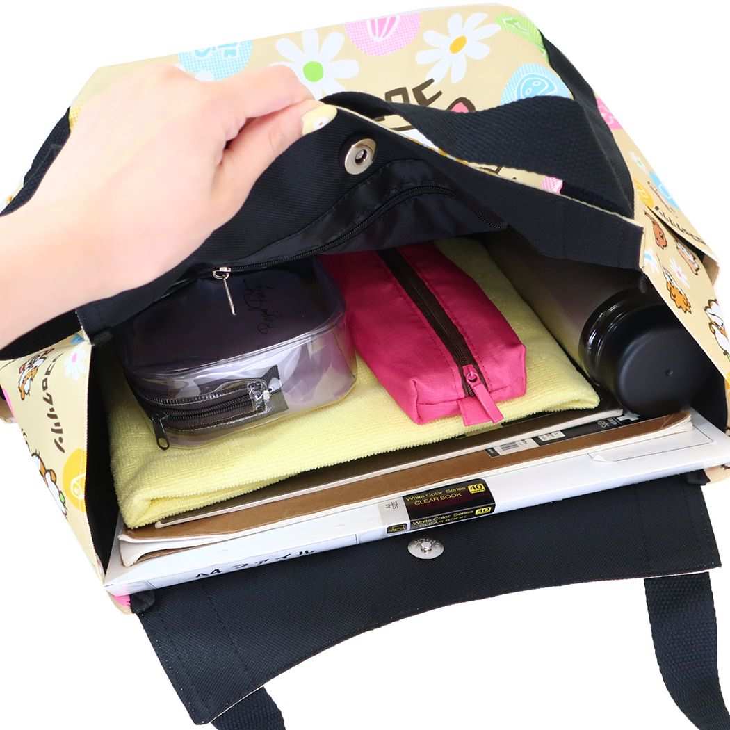 กระเป๋าสะพายใบใหญ่ Sanrio Tote Bag แบบ Corocoro Kuririn ขนาด 49 x 30 x 21.5 ซม.