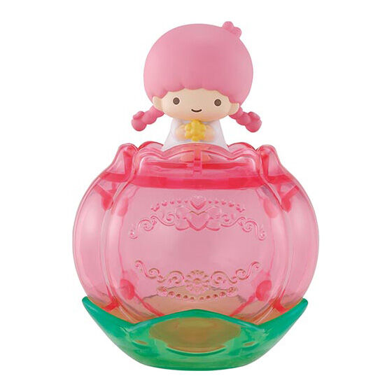 Capsule Bouquet Sanrio Characters 2 แบบ Lala (Little Twin Stars) เป็นโมเดลรูปดอกไม้กลม ๆ ด้านบนเป็นตัวซานริโอ้น่ารัก เฉพาะตรงดอกไม้สูง 5 ซม.