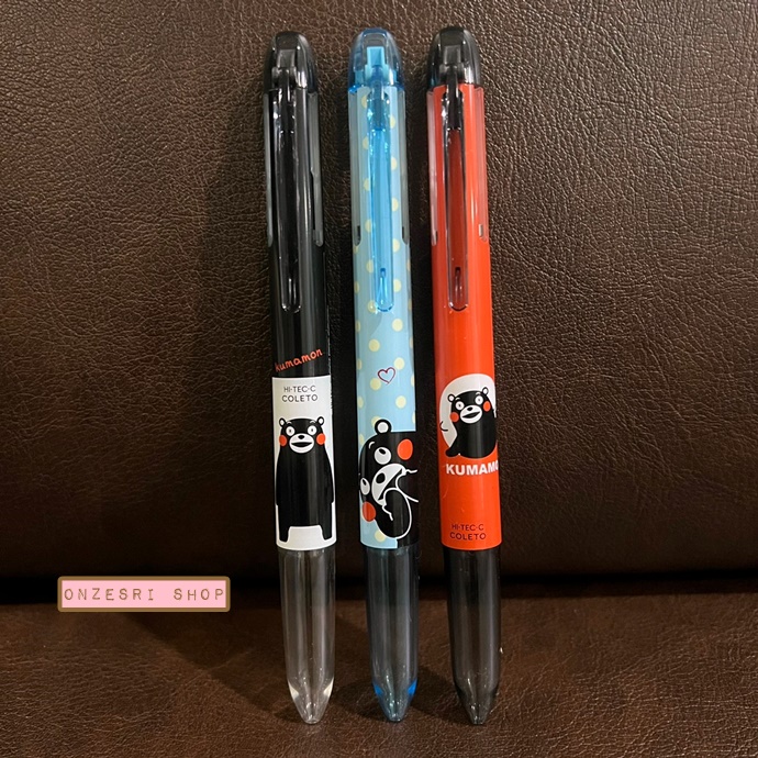 ปลอกปากกา Pilot Hi-Tec-C Coleto ใส่หมึกได้ 4 ไส้ แบบ Kumamon for Kumamoto Project (Limited จากญี่ปุ่น) มี 6 แบบให้เลือก