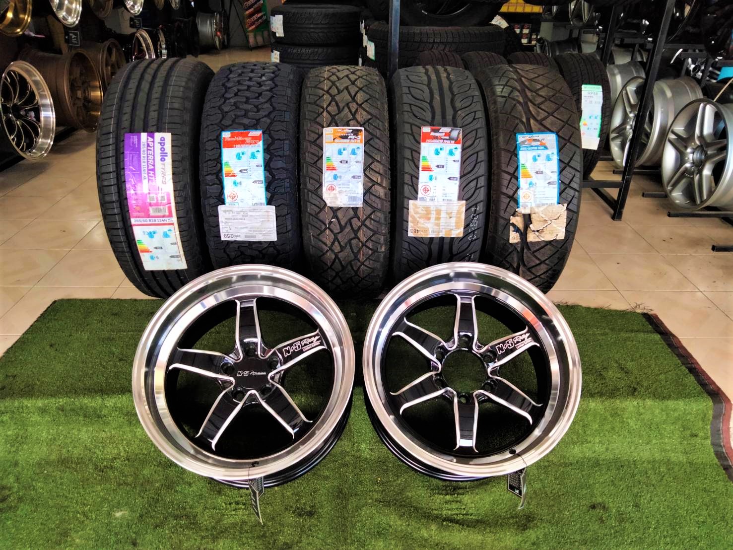 จัดโปรล้อแม็ก MKsport N-5Racing คู่ยาง255/50R18 " 265/60R18 ราคาพิเศษ