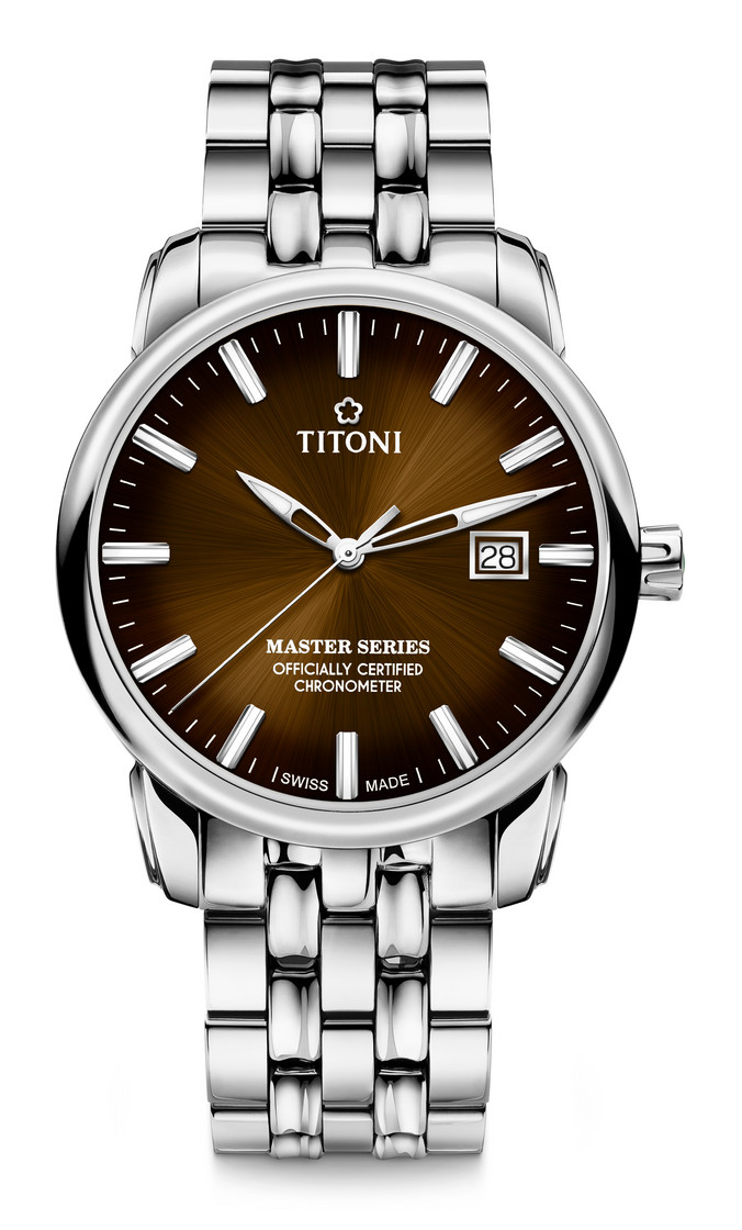 TITONI MASTER SERIES รุ่น 83188 S-662 (หน้าปัดน้ำตาล Sunray) ประกันศูนย์ไทย