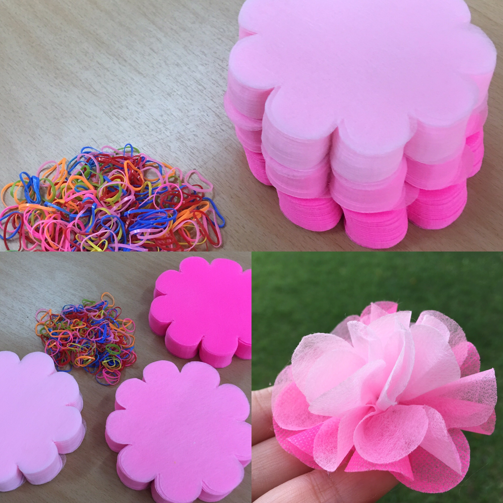 กระดาษสาห่อเหรียญ เซ็ทสีชมพู