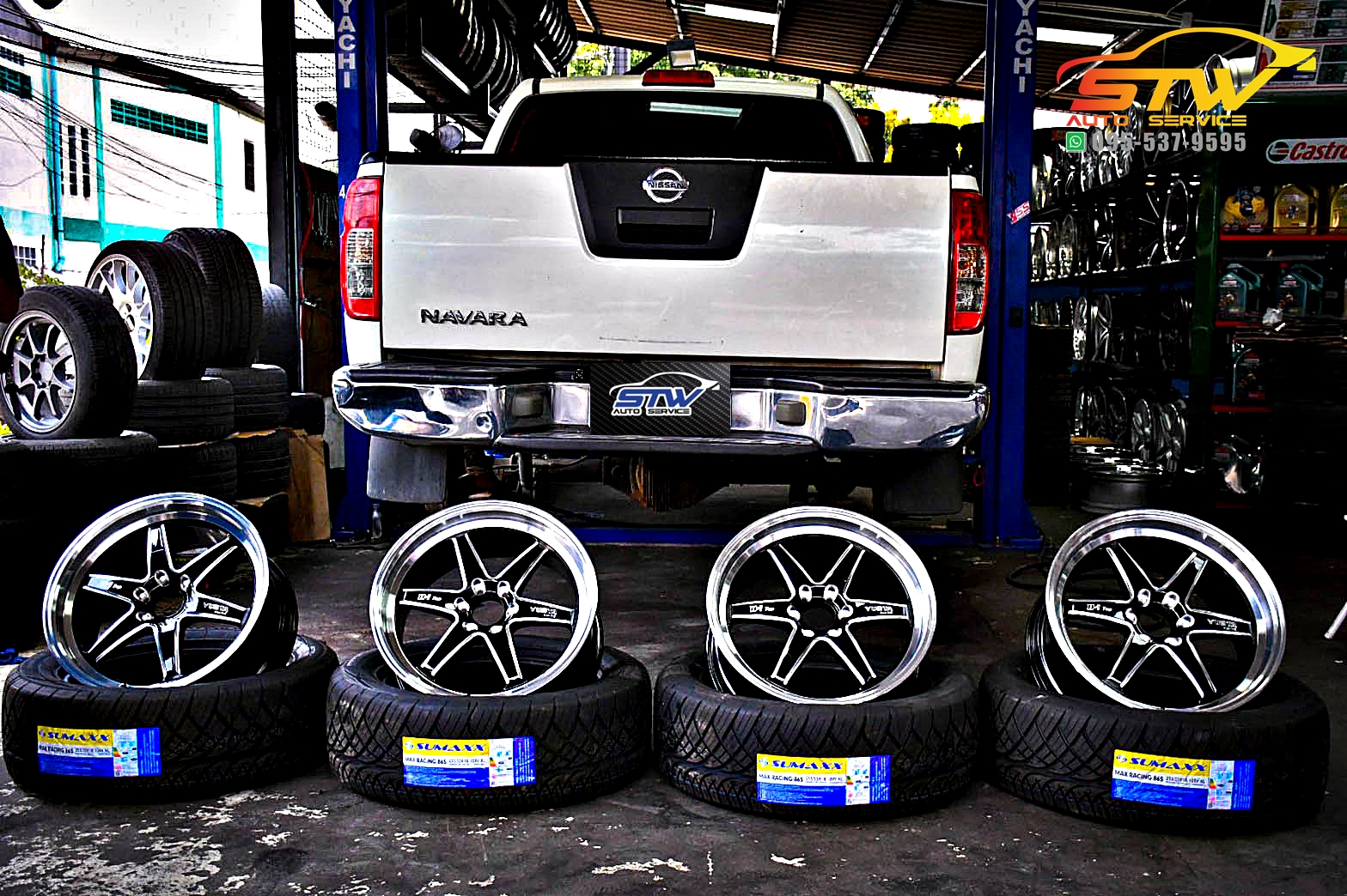 ล้อแม็กซ์ WELD YUSTA D-1 TOP 18x8.5 Et+30 PCD:6x114.3 SUMAXX 86S 255/55R18 109V XL